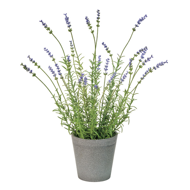 【フェイクグリーン】ラベンダー ポット 鉢植え 人工観葉植物 造花 インテリアグリーン