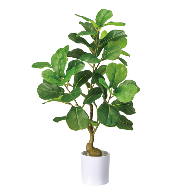 フェイクグリーン ゴムノキ ミニ 鉢付き （人工観葉植物 インテリアグリーン）