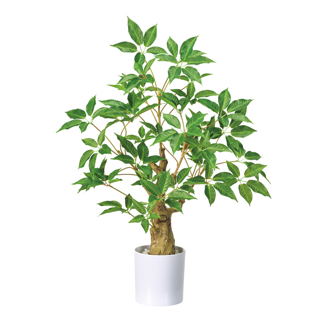 ボトルツリー 人工観葉植物 フェイクグリーン 全高60cm ポット付き インテリアグリーン 造花